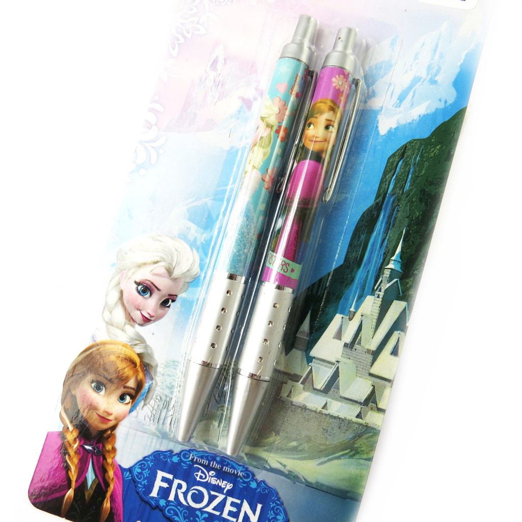 2 stylos \'Frozen - Reine des Neiges\' bleu rose - [M8382]