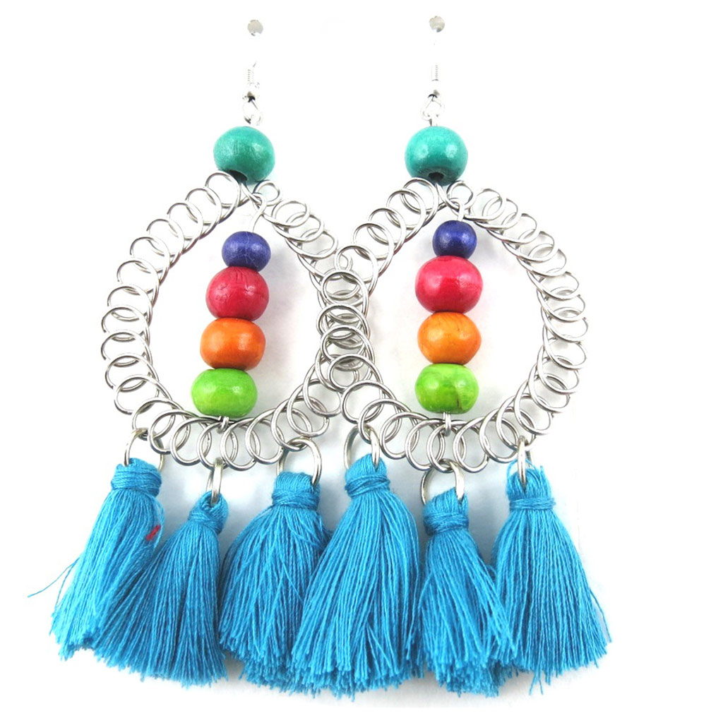 Boucles Créateur \'Altaï\' turquoise - [M9437]