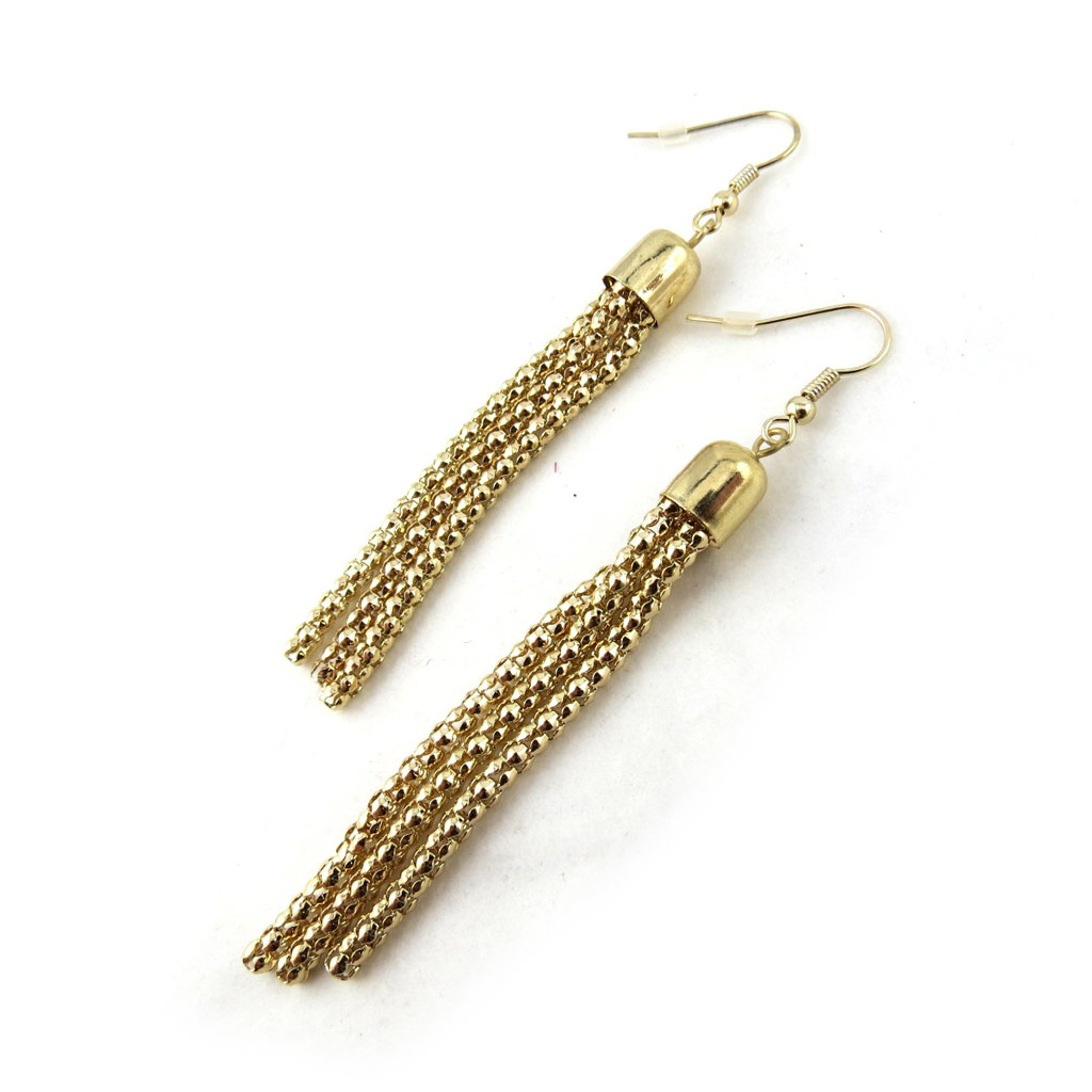 Boucles Créateur \'Chorégraphie\' doré (géométriques) - [M9450]