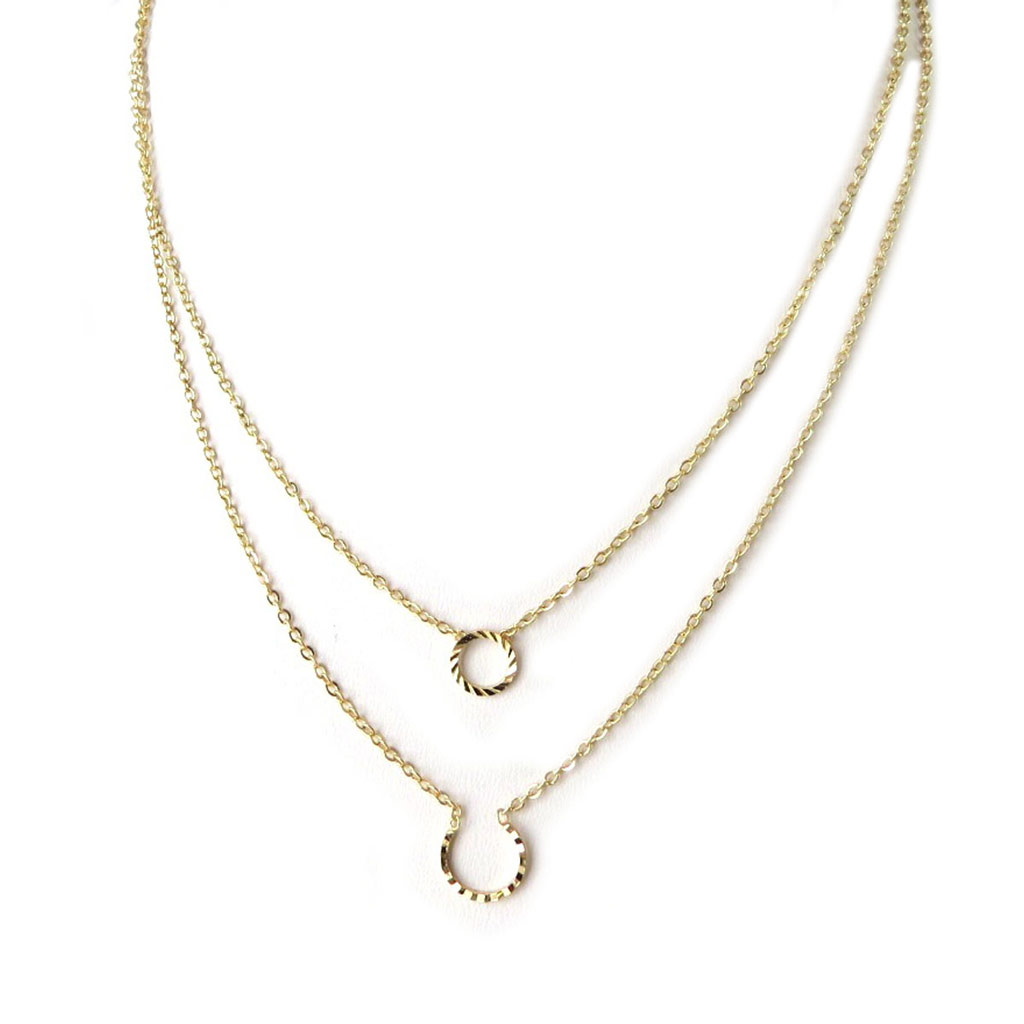 Collier Créateur \'Carmen\' doré  - [N8198]