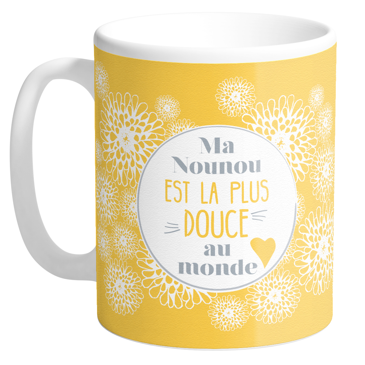 Mug céramique \'Ma Nounou est la plus douce au monde\' - 95x8 cm - [Q3362]