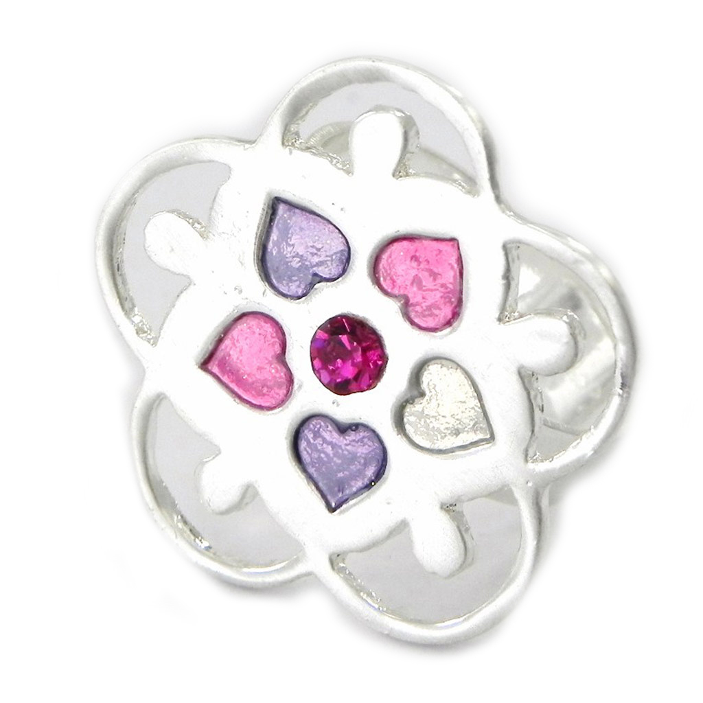 Bague Créateur \'Emilie\' rose violet - [G5724]