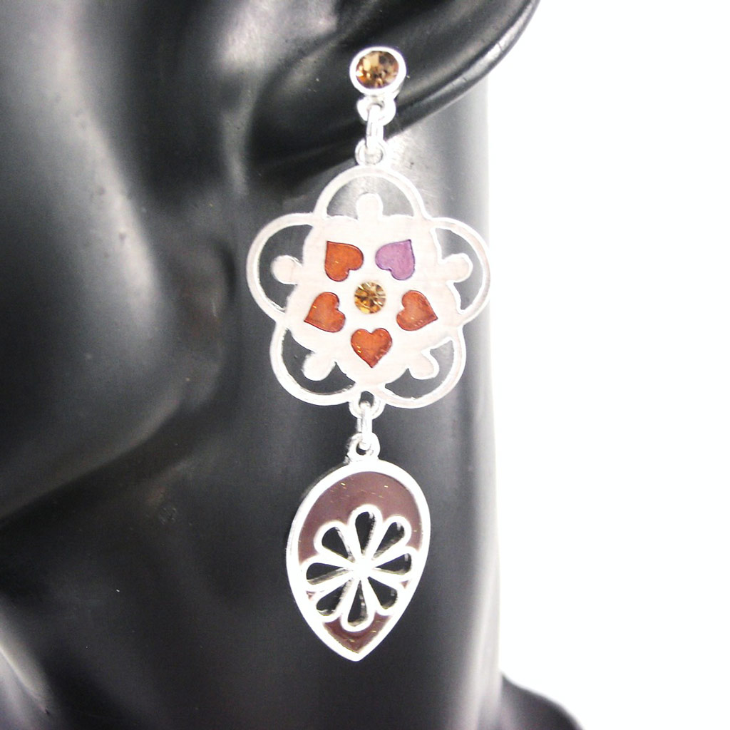 Boucles Créateur \'Emilie\' marron - [G5774]