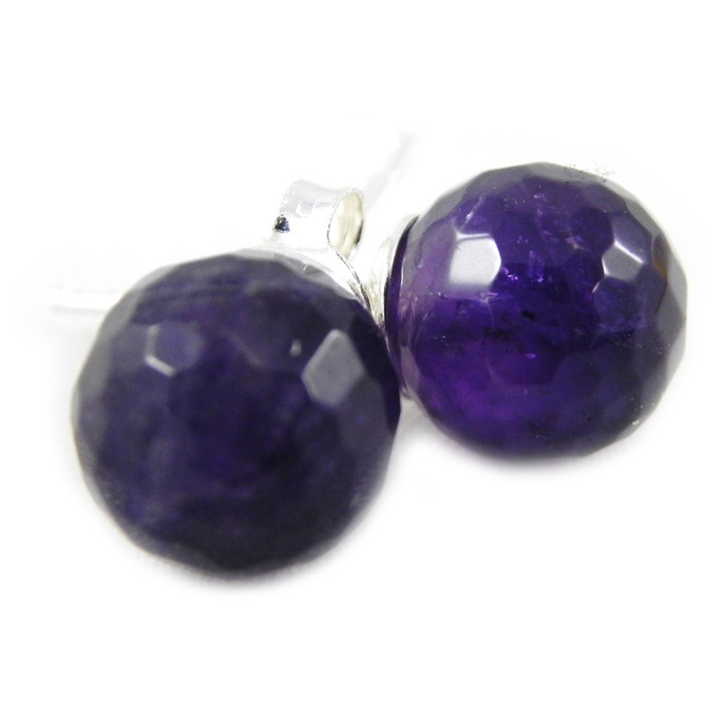 Boucles \'Mineralia\' améthyste  - [H2506]