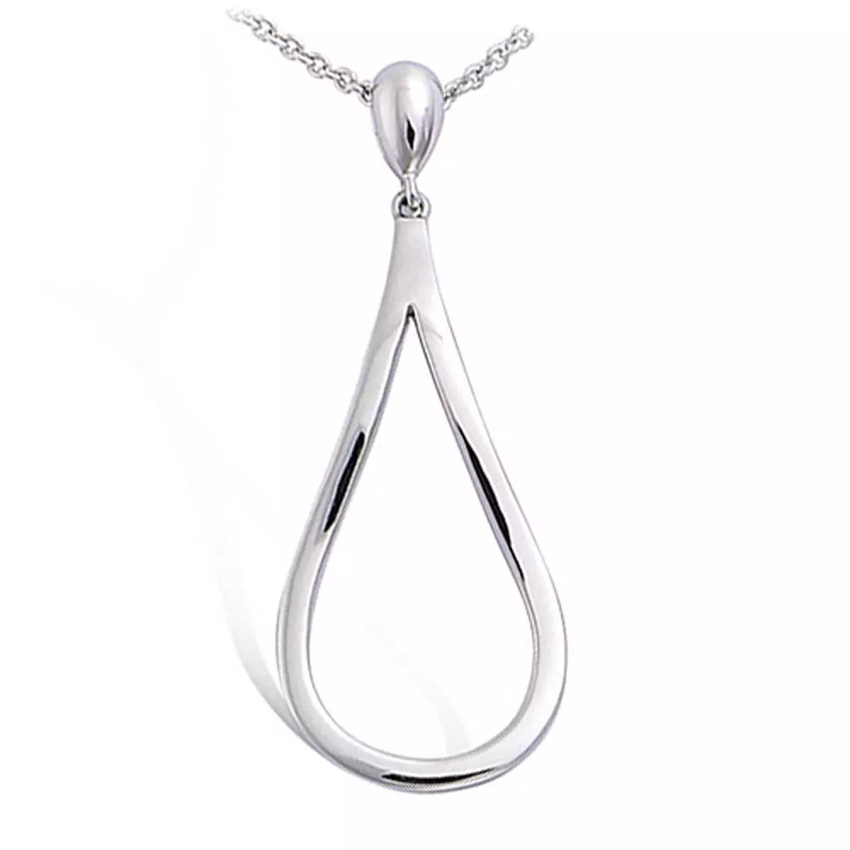 les trésors de lily Pendentif Argent 'Chorégraphie' argenté (rhodié) 32x15 mm [M6213]