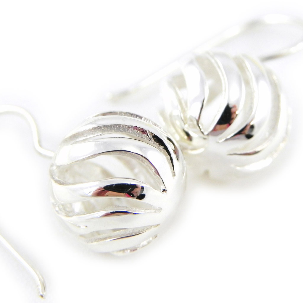 Boucles Argent \'Chorégraphie\'  - [H2579]