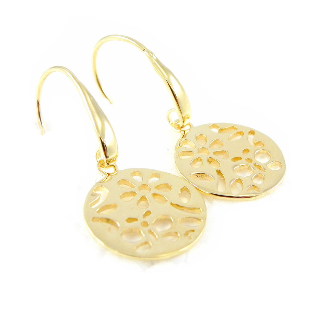Boucles Plaqué Or \'Chorégraphie\'  - [H2601]