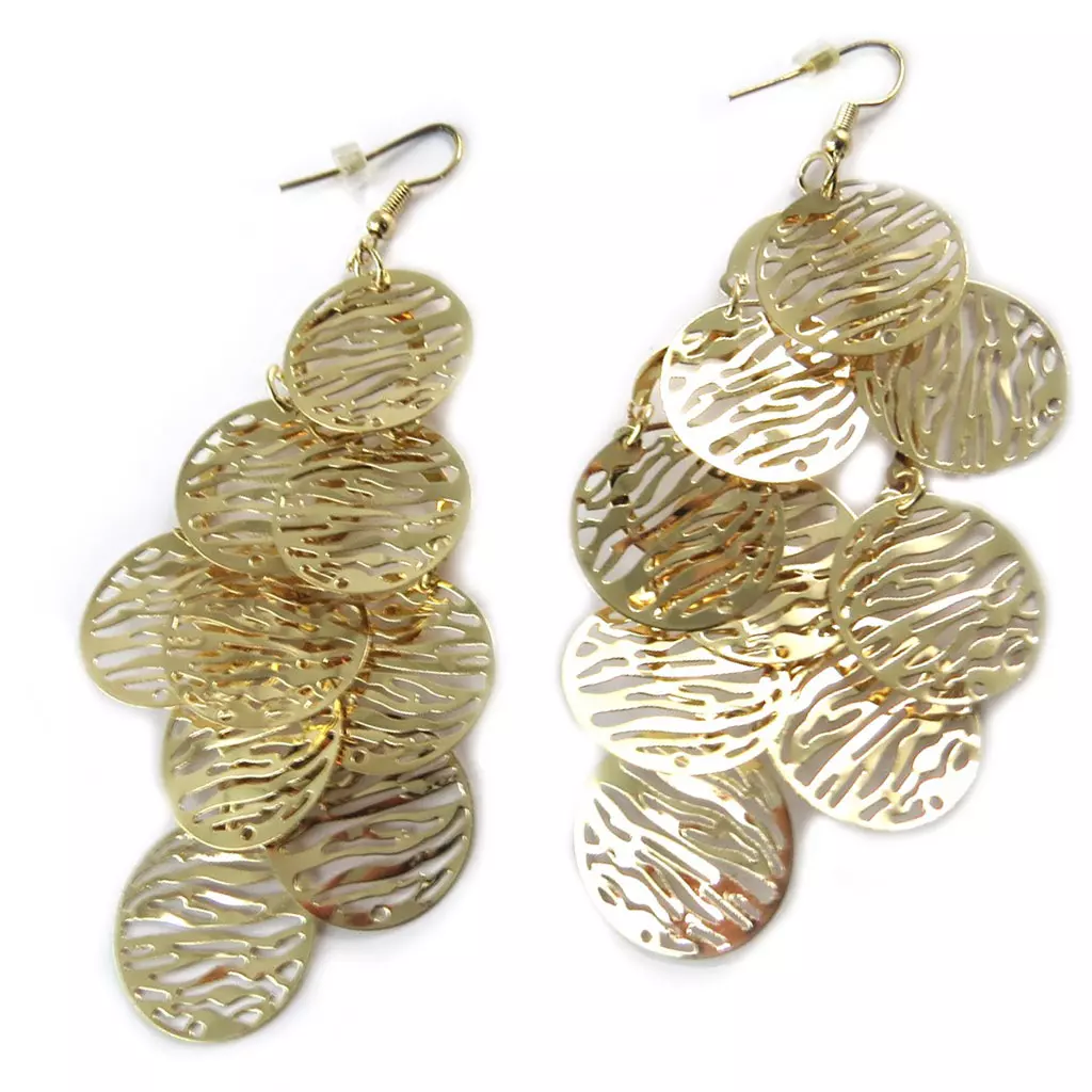 les trésors de lily Boucles 'Carmen' doré [N9888]