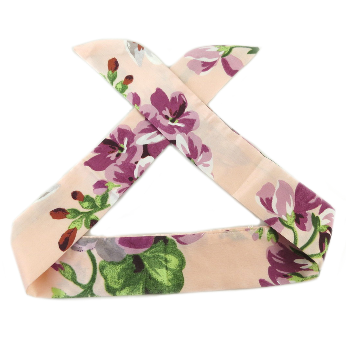 Bandeau créateur \'Tokyo\' rose pâle (rosa romantica) - 93x5 mm - [Q0122]