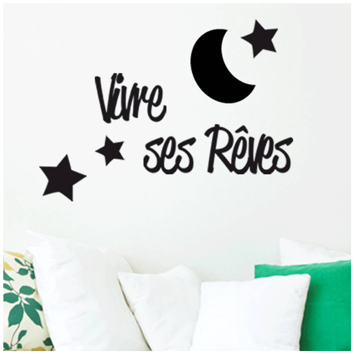 Planche de stickers relief \'Messages\' (Vivre ses Rêves) - 30x26 cm - [Q4829]