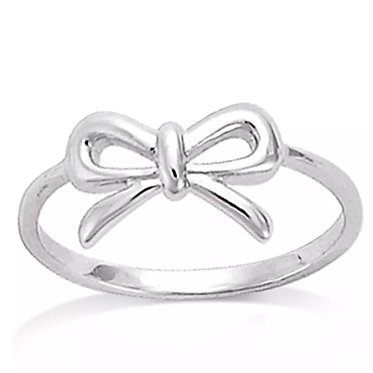 les trésors de lily Bague Argent 'Noeud Romantique' argenté (rhodié) 12x7 mm [M6260]