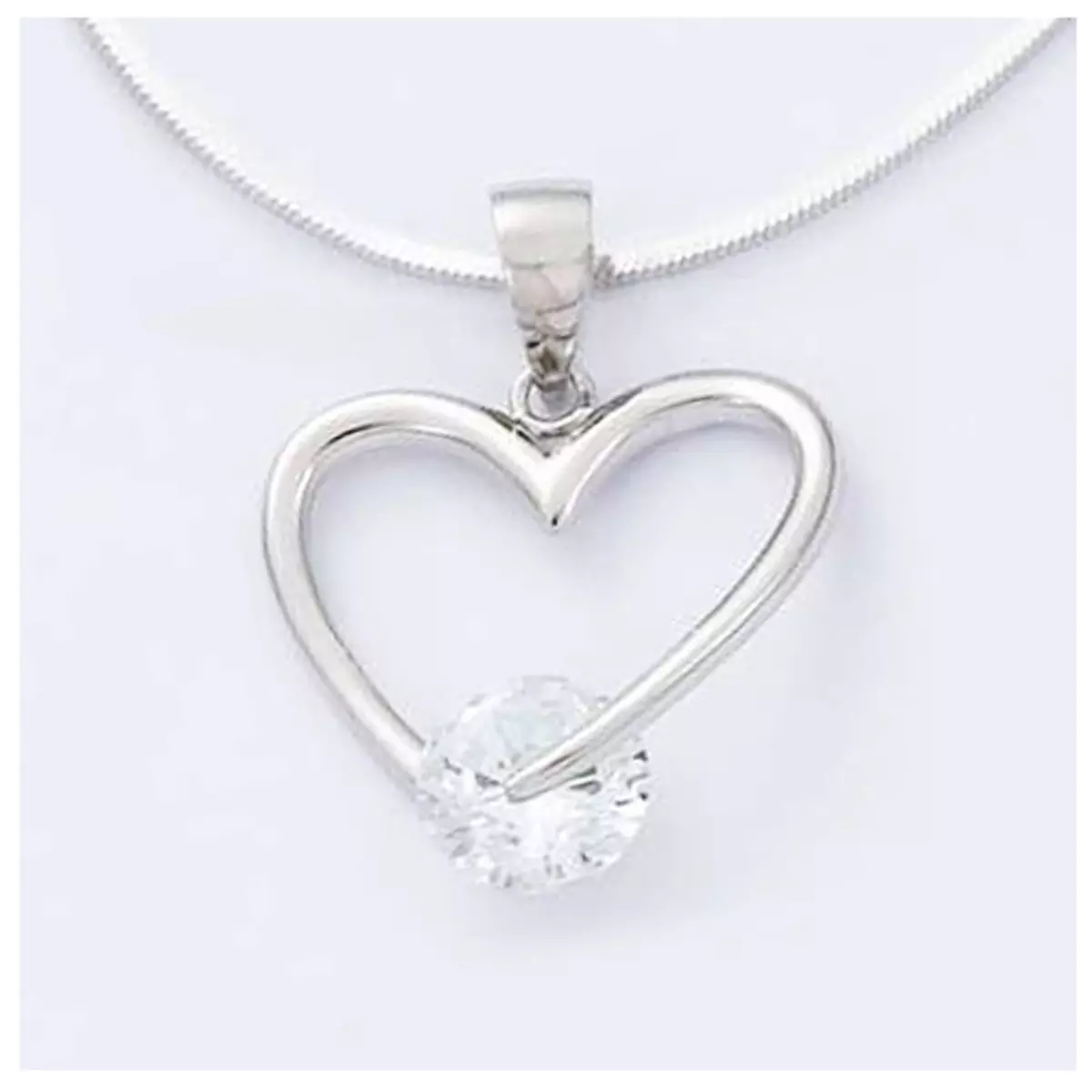 les trésors de lily Pendentif Argent 'Love' blanc argenté (rhodié) 20x20 mm [H2632]