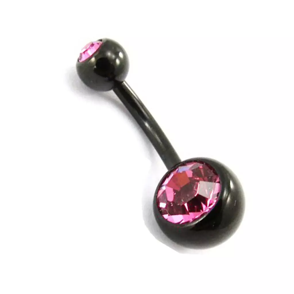 les trésors de lily Body Piercing 'Essentiel' Rose Noir [E9966]