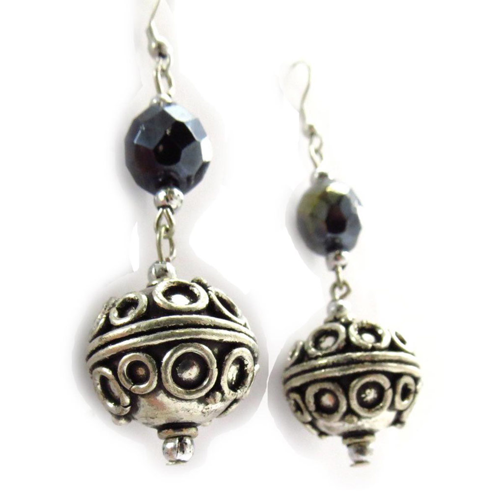 Boucles Créateur \'Kilimanjaro\' gris - [J6714]