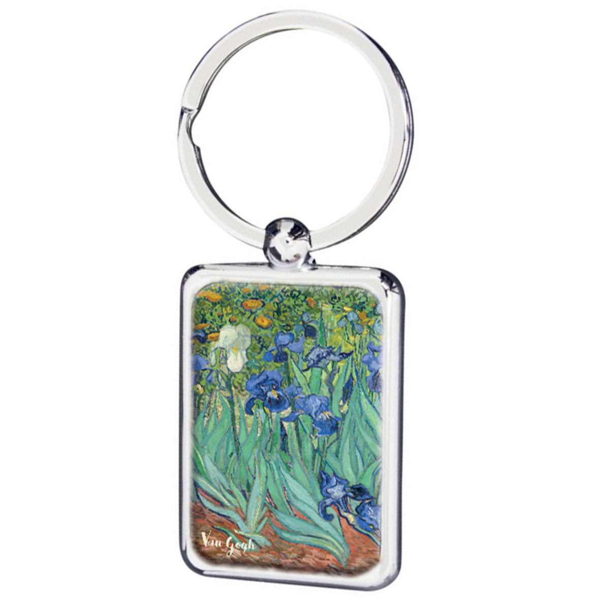 Porte-clés \'Vincent Van Gogh\' (Iris) - 35x25 mm - [Q9267]