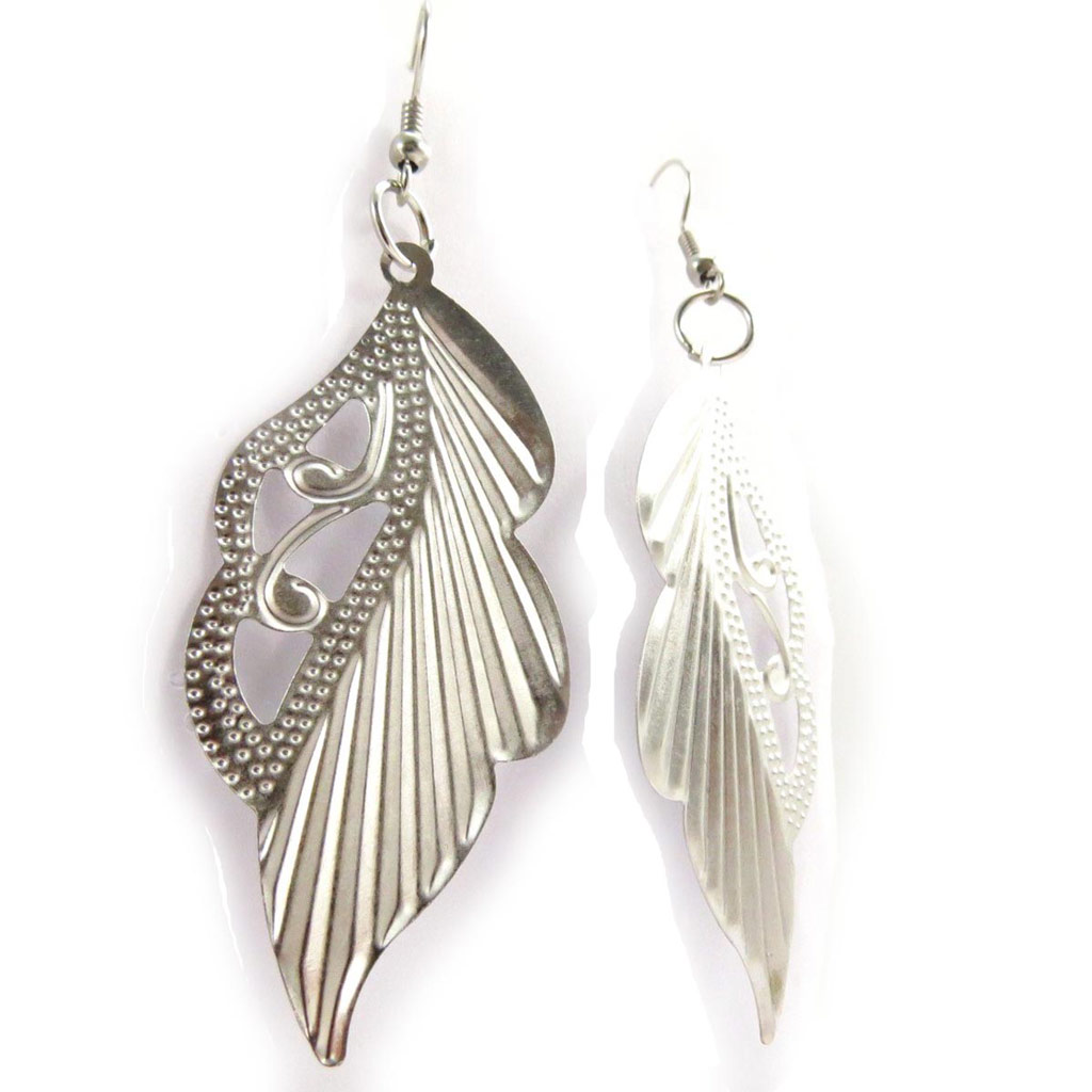 Boucles \'Chorégraphie\' argenté - [J6802]