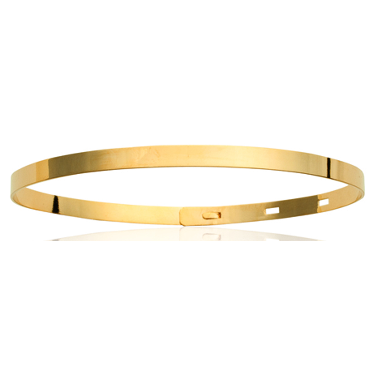 Bracelet Plaqué Or \'Cleopatra\' Doré - 56 mm 4 mm - [N2885]