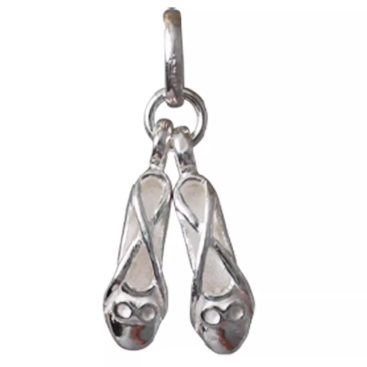les trésors de lily Pendentif Argent 'Chausson de Danse' argenté 22x10 mm [N2914]