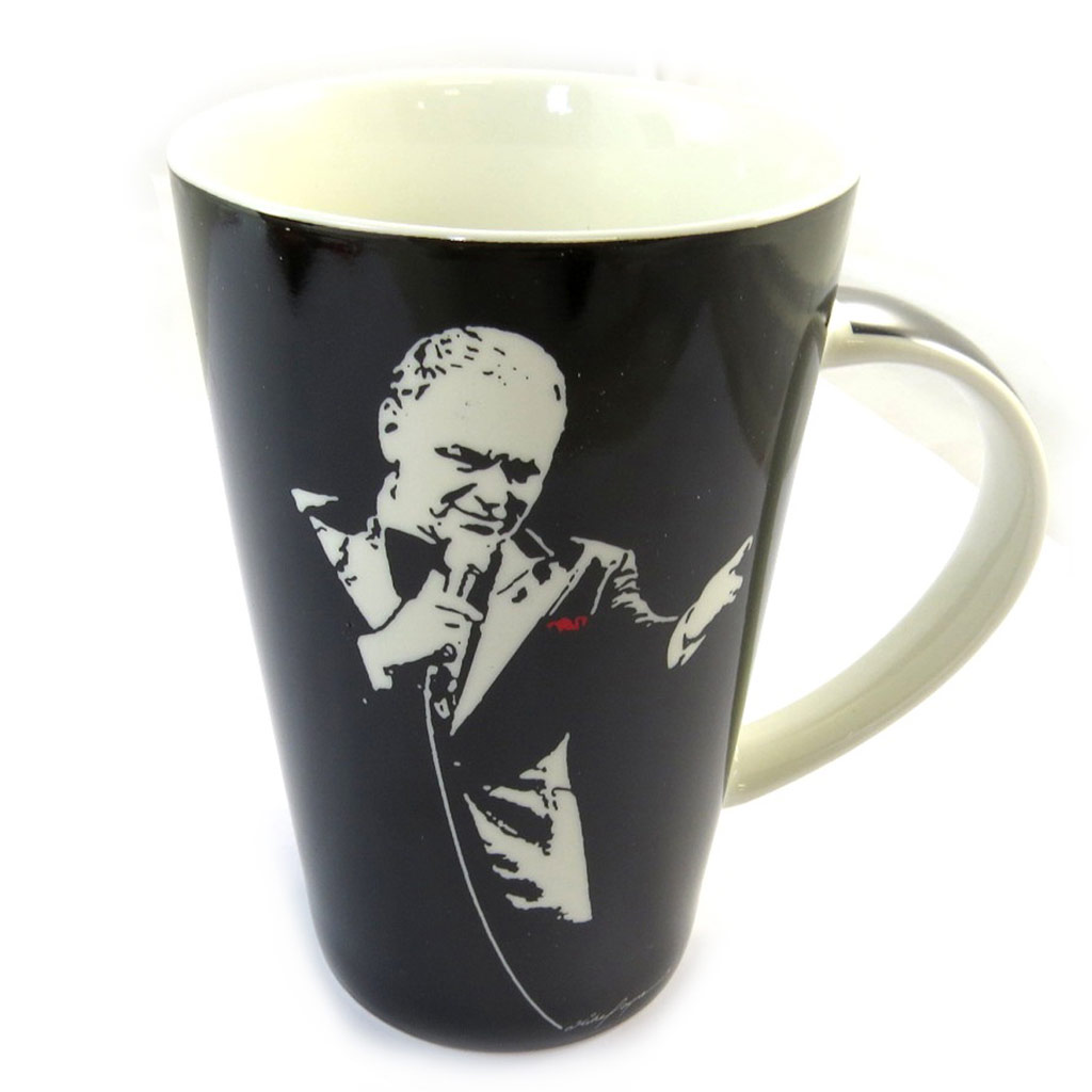 Grand mug \'Franck Sinatra\' noir - [N3203]