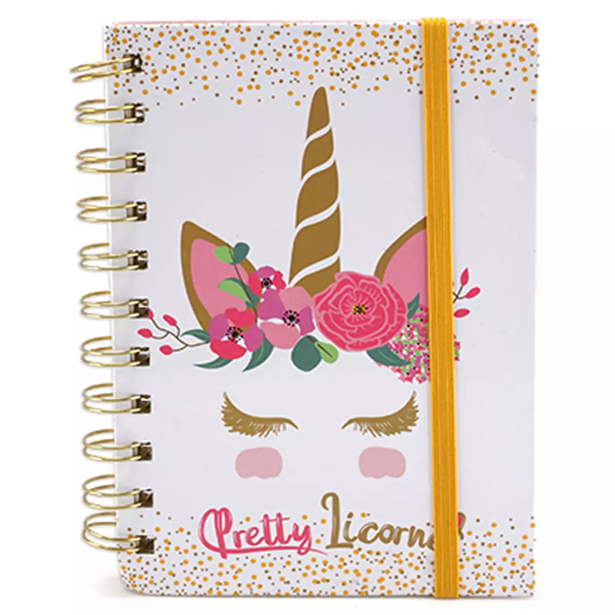 les trésors de lily Carnet à spirales A6 'Licorne My Unicorn' rose blanc (Pretty Licorne) 15x11 cm [A0223]