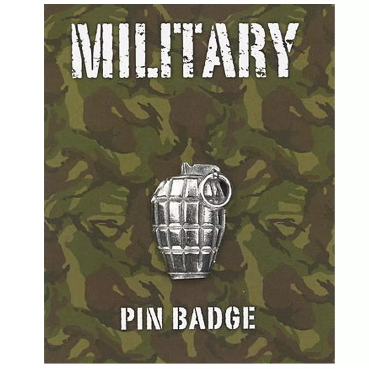 les trésors de lily Broche pin's 'Military' argenté (grenade) 25x20 mm [Q2102]