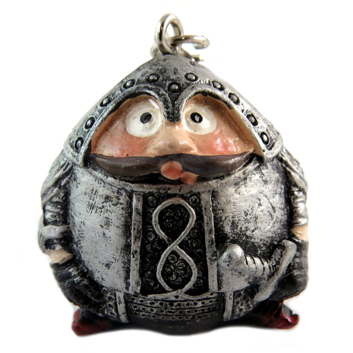Porte-clés résine \'Chevalier\' - 35x35x30 mm - [Q2112]