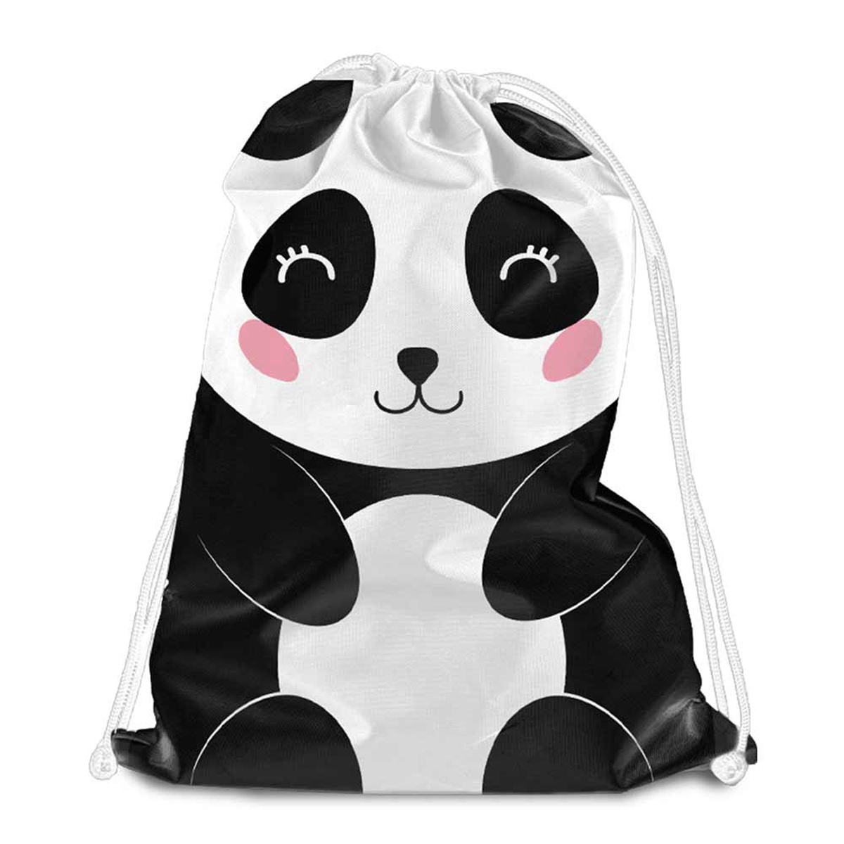 Sac de détente \'Panda\' noir blanc - 38x34 cm - [Q8002]