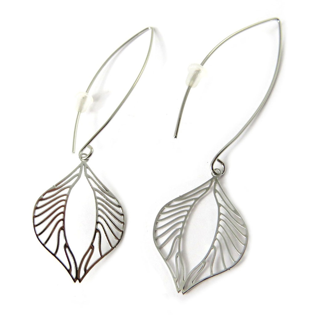Boucles d\'oreilles \'Carmen\' argenté - [N8305]