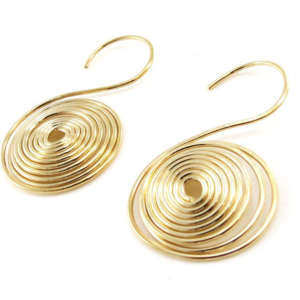 Boucles Plaqué Or \'Acrobaties\'  - [C4762]