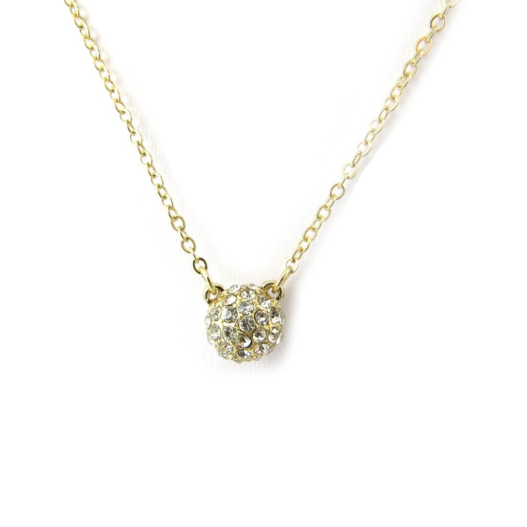 Collier Créateur \'Sissi\' blanc doré - [N4096]