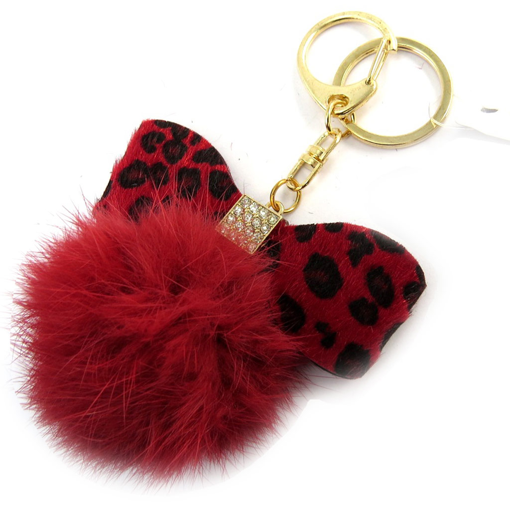 Porte-clés Créateur \'Noeud Romantique\' rouge - [N4193]