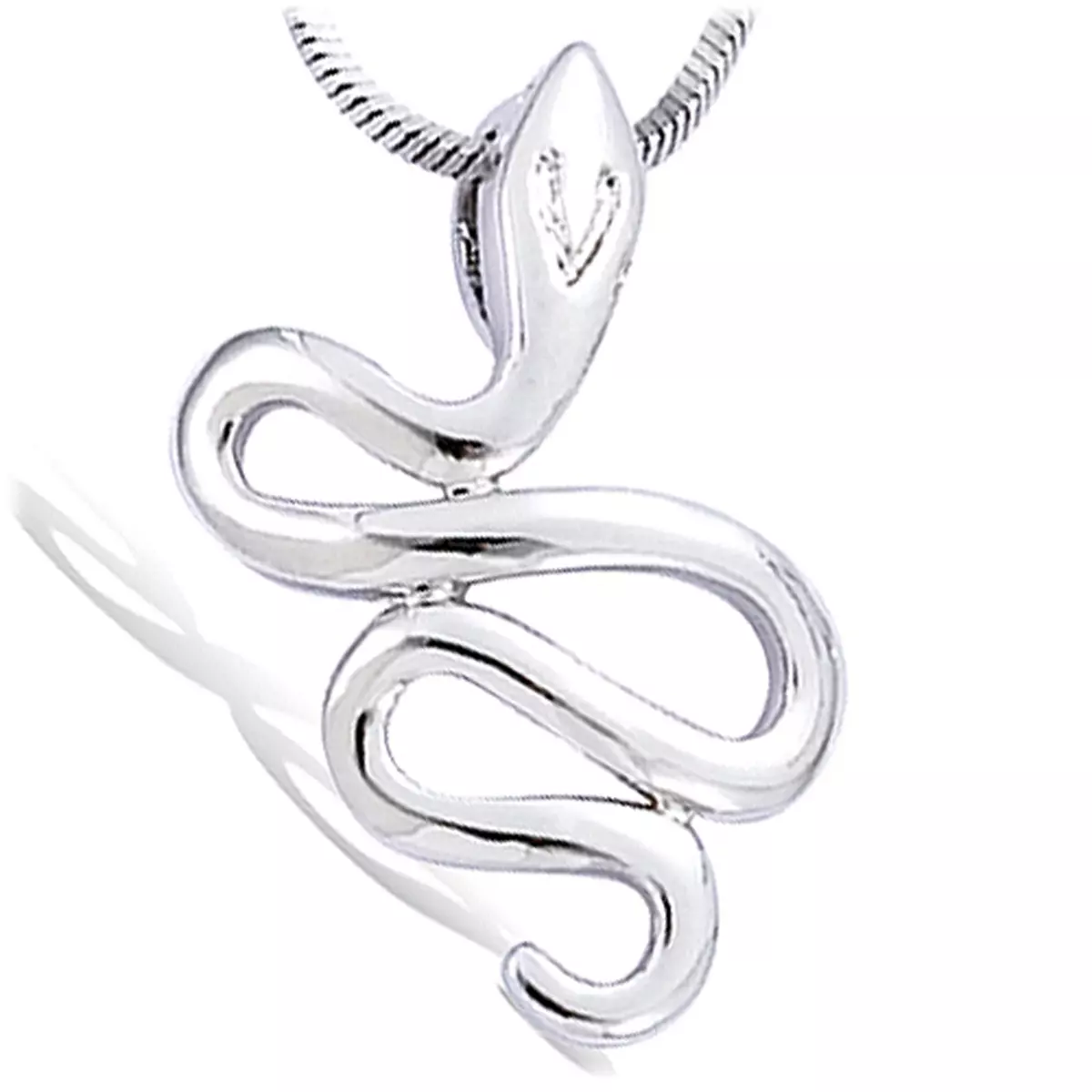 les trésors de lily Pendentif Argent 'Serpent Mythique' argenté (rhodié) 15x25 mm [C6928]