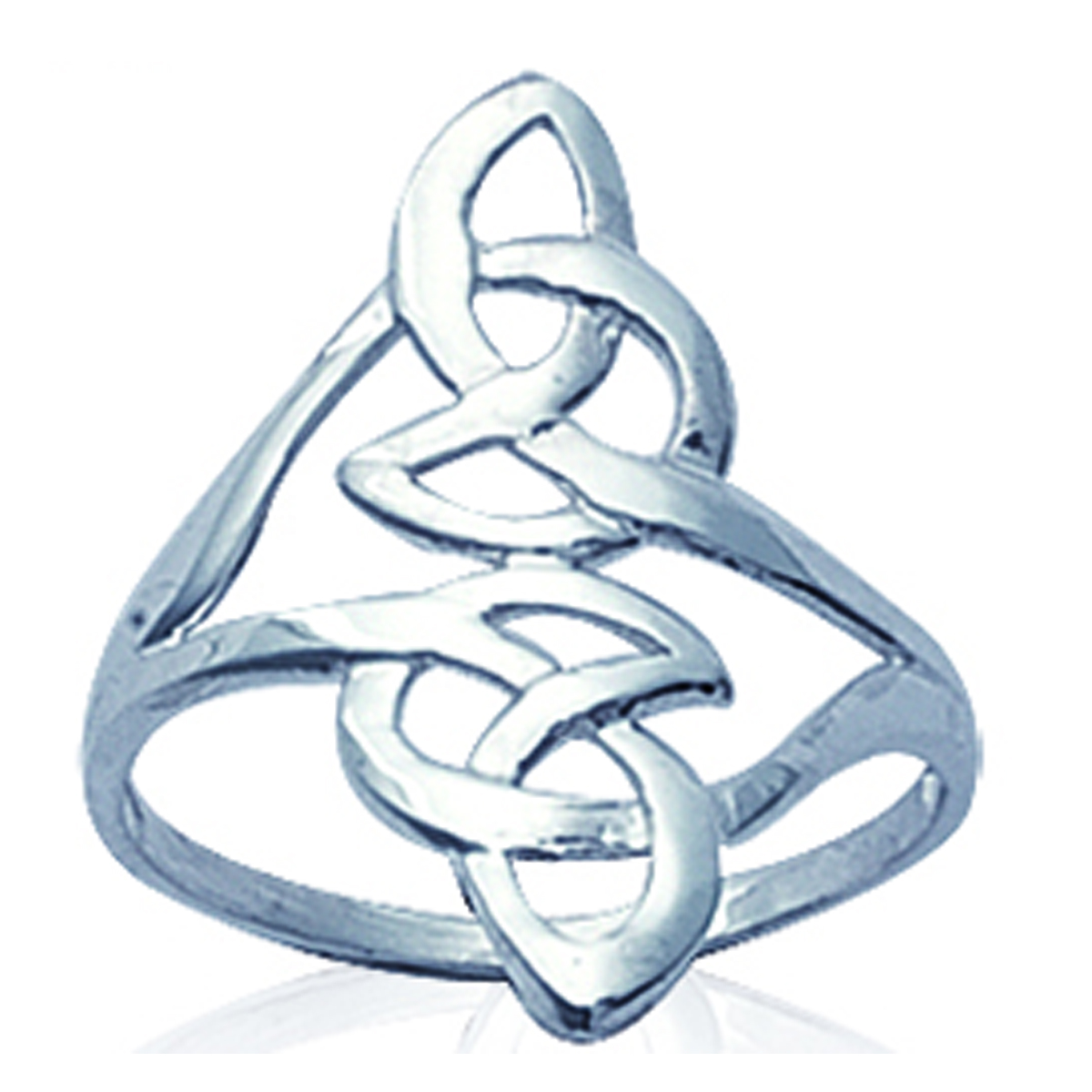 Bague Argent \'Celtic Beauty\' argenté - 22x10 mm - [C7281]