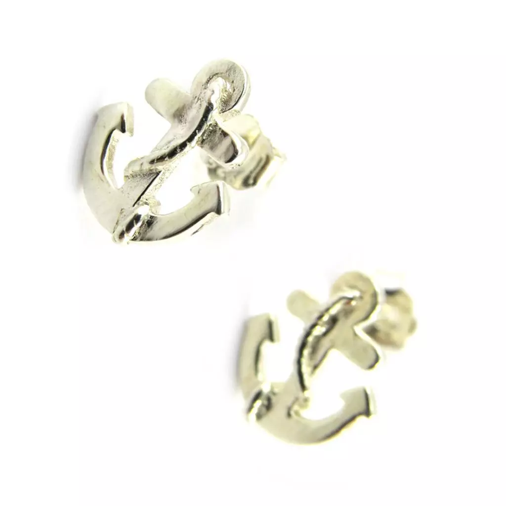 les trésors de lily Boucles Argent 'Ancre Marine' [M6705]