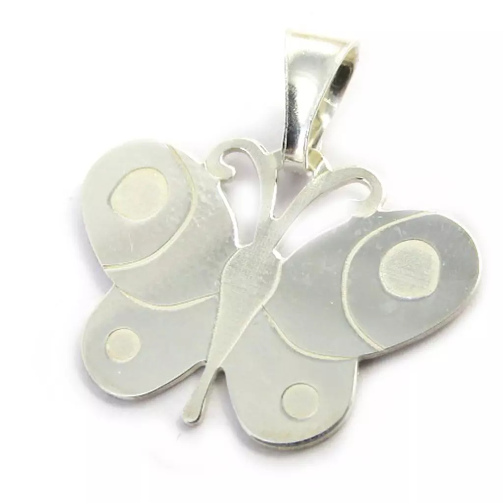 les trésors de lily Pendentif Argent 'Papillon' argenté [M6709]