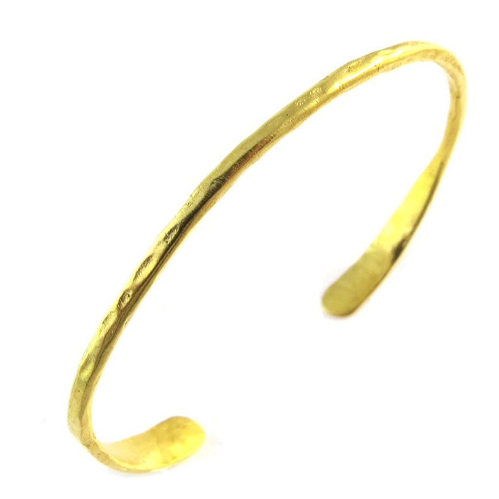 Bracelet artisanal plaqué or \'Princesse Ottomane\' doré - [P2272]