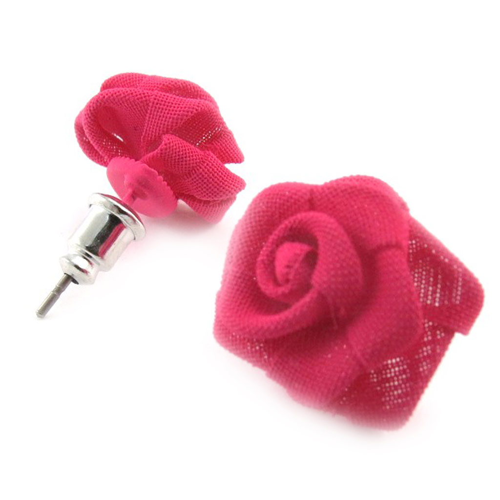 Boucles \'Flora\' framboise - [J1348]