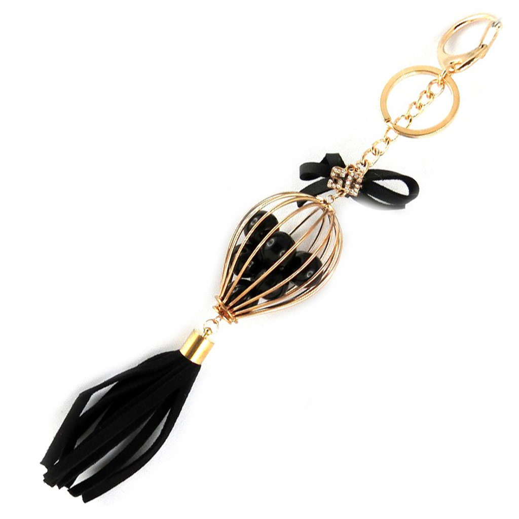Porte-Clés \'Scarlett\' noir doré - [L0586]