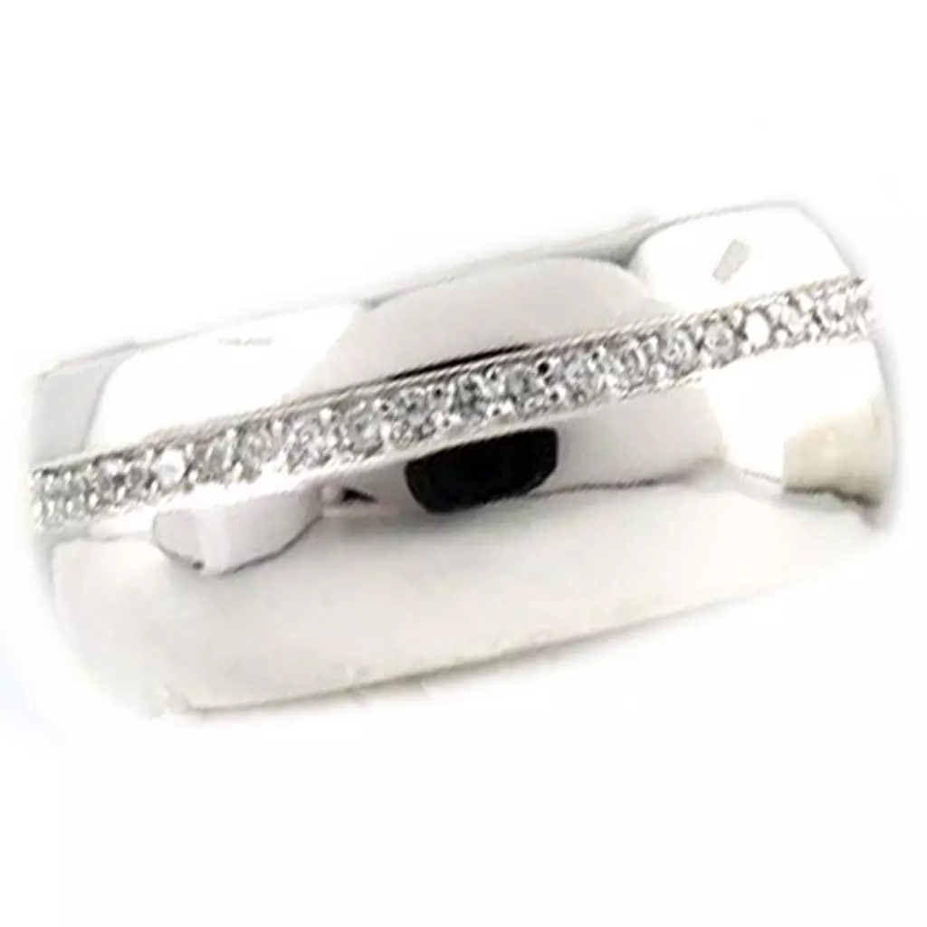 les trésors de lily Bague Argent 'Sissi' blanc [L0752]