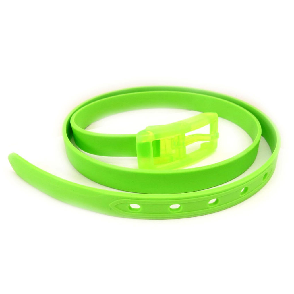 Ceinture silicone \'Coloriage\' vert - largeur 2 cm - [Q5526]