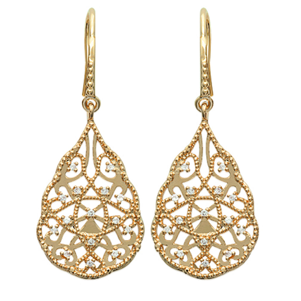 Boucles Plaqué Or \'Carmen\'  - [L1177]