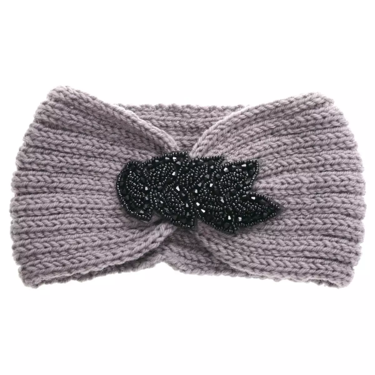 les trésors de lily Bandeau créateur 'Scarlett' gris largeur 13 cm [Q5753]