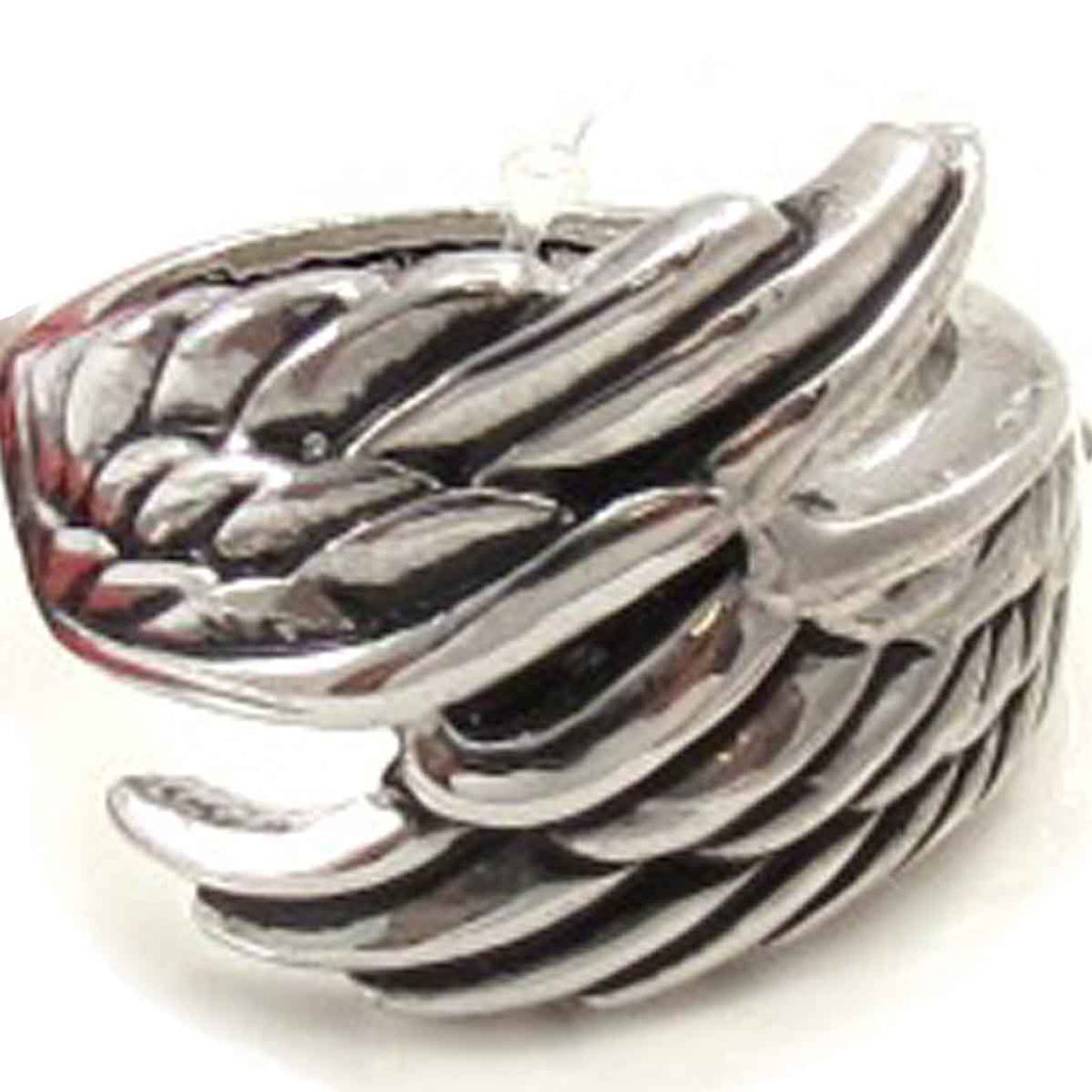 Bague \'Les Ailes d\'Ange\' argenté - [J8061]