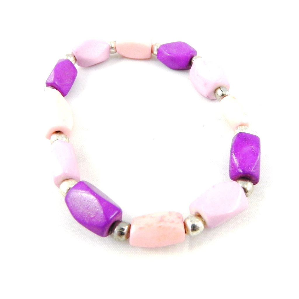 Bracelet Créateur \'Kilimanjaro\' rose violet - [H3063]