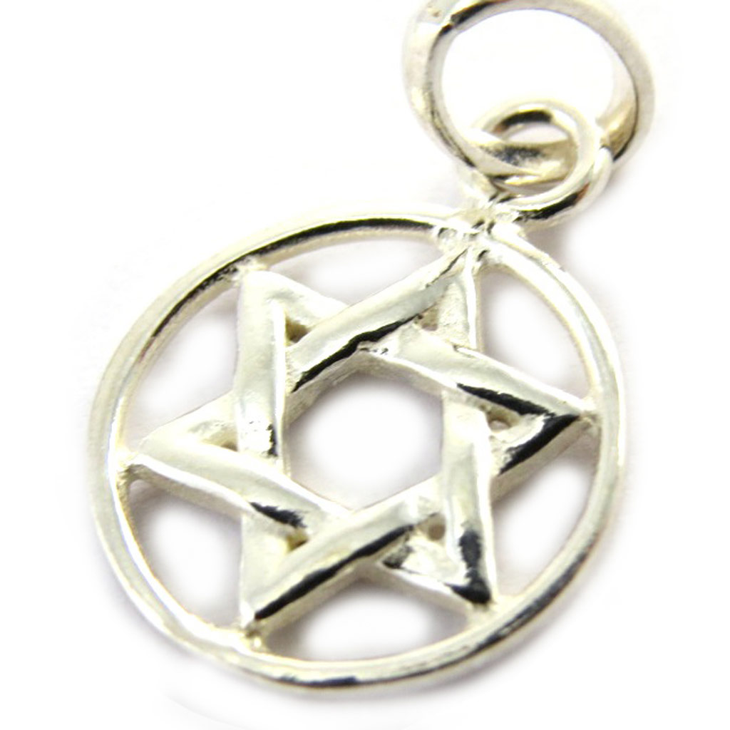 Pendentif Argent \'Etoile de David\'  - [M7123]