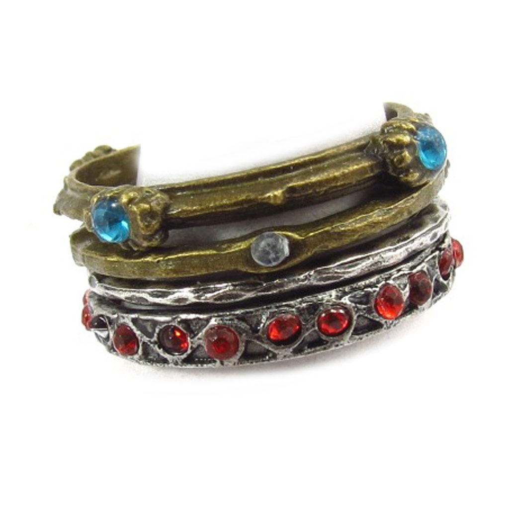 Bague plurielle \'Sissi\' (4 bagues) - [K1914]