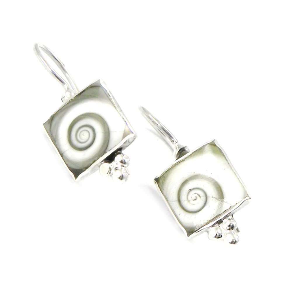 Boucles Argent \'Sainte Lucie\'  - [I2863]