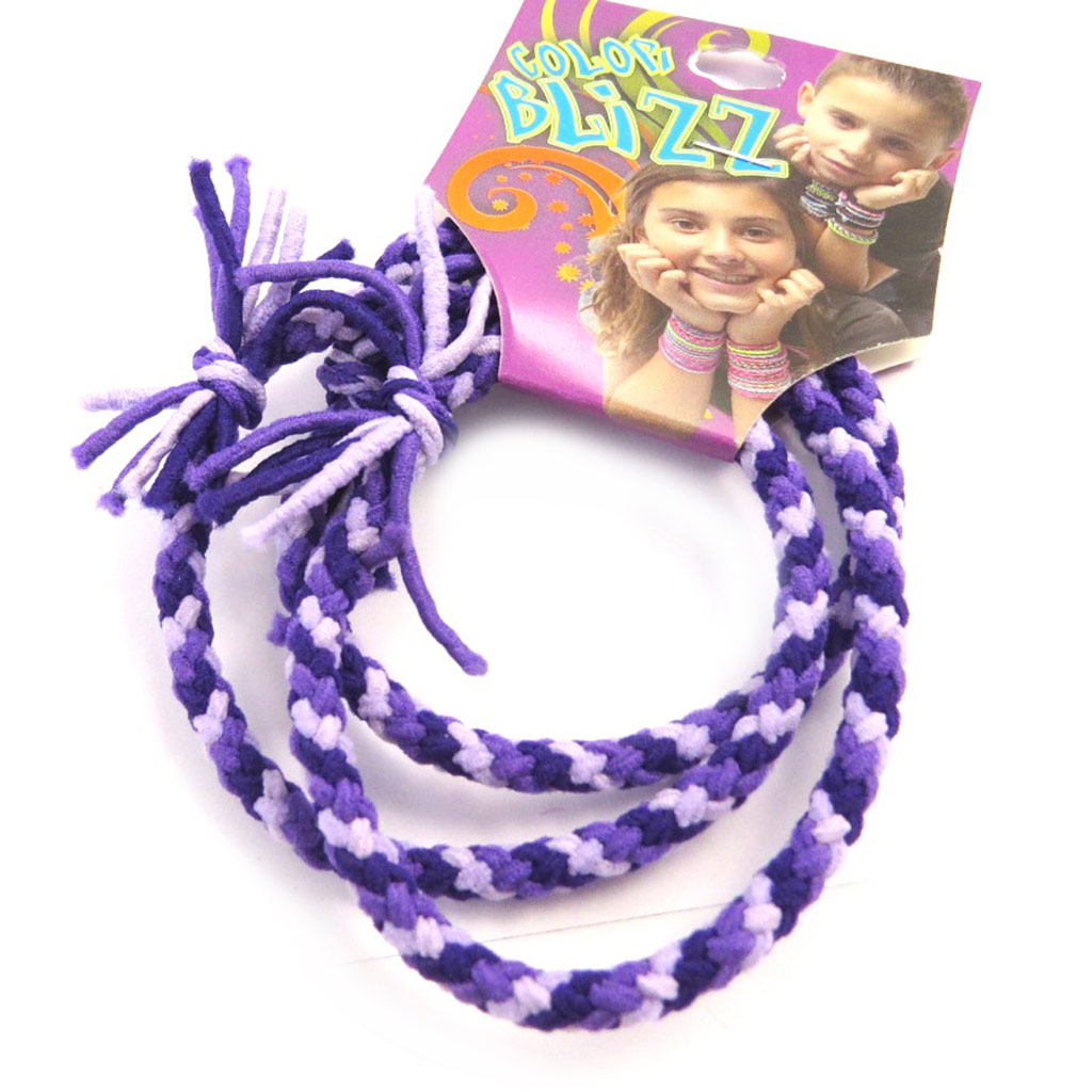 3 bracelets élastiques \'Coloriage\' violet - [M5328]