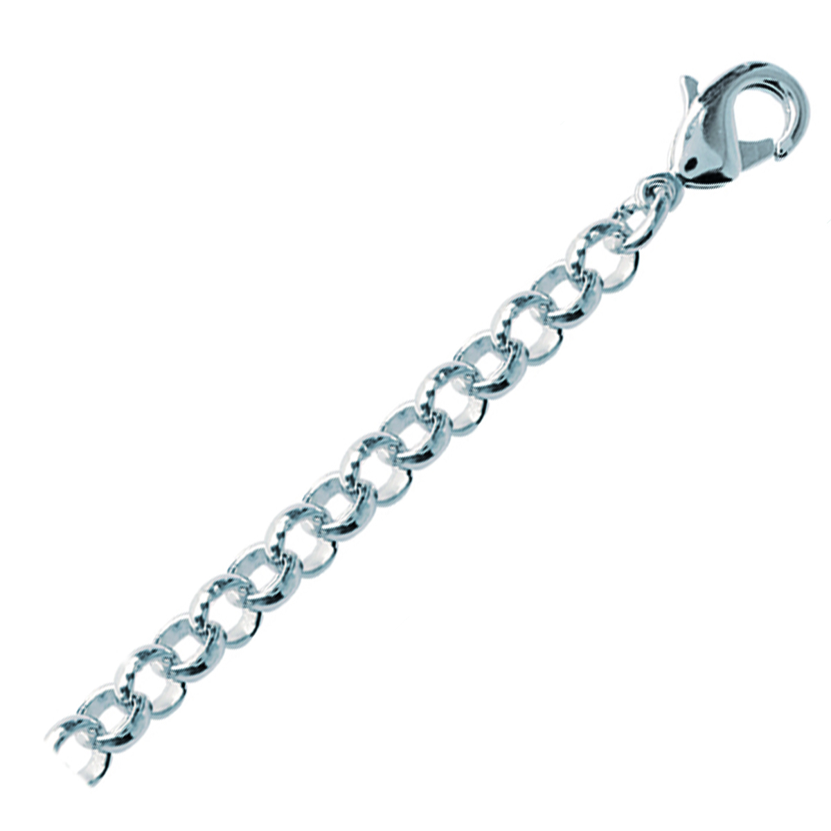 Fermoir Extension Argent - 6 cm 5 mm - [L3862]