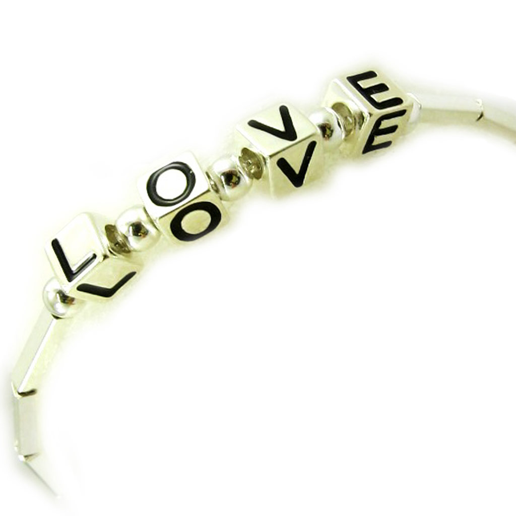 Bracelet Argent \'Love\'  - [A9506]